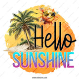 Hello Sunshine Mug, Beach Mug, Summer Mug, Palm Tree Mug, Tropical Mug, Vacation Gift Idea, Coffee Mug, Tea Mug, Motivational Mug - Tawshia