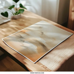 Abstract Photographic Print, Neutral Tones Art, Modern Wall Decor, Beige Painting, Cloudscape Photo, Contemporary Artwork, Home Decor - Tawshia