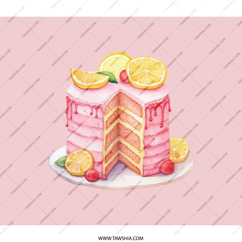 Pink Lemon Cake Backpack, Dessert Backpack, Foodie Backpack, Sweet Treat Backpack, Stylish Backpack, Unique Backpack - Tawshia