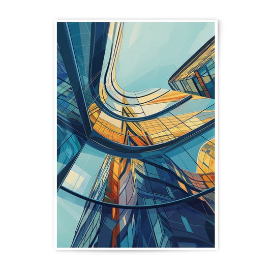 Abstract Architecture Photographic Print, Modern Building Art, Geometric Design, Urban Decor, Home or Office Wall Art, Unique Gift Idea - Tawshia