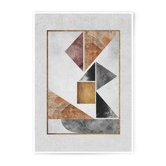 Abstract Geometric Art Photographic Print, Modern Shapes Wall Decor, Contemporary Home Art Print, Minimalist Design Artwork - Tawshia