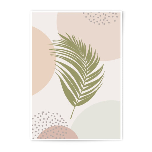 Abstract Palm Leaf Art Photographic Print, Minimalist Wall Decor, Botanical Illustration, Boho Style, Home Decor, Modern Art Print - Tawshia