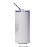 Floral Tumbler, Violet Pansy, Roses Tumbler, Elegant Flower, Gift for Her, Garden Lover Tumbler, Beautiful Tumbler, Floral Design - Tawshia