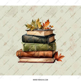 Autumn Books BackPack, Fall Leaves Books Print Bag, Reader BackPack, Book Lover Gift, School BackPack, Literary BackPack, Stylish BackPack - Tawshia