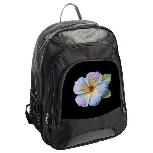 Plumeria Backpack, Floral Backpack, Flower Backpack, Elegant Backpack, Gift Idea, Travel Backpack, School Backpack, Cute Backpack - Tawshia