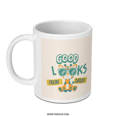 Coffee Mug, Good Looks From Daddy Giraffe Mug, Cute Giraffe Mug, Animal Mug, Gift for Daddy, Unique Coffee Mug, Birthday Gift, Father's Day