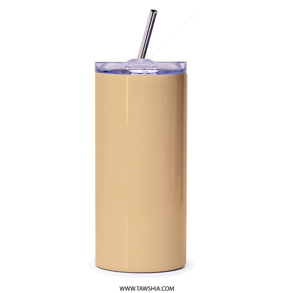 Stylish Tall Insulated Tumbler with Clear Lid product