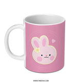 Cute Bunny Mug, Pink Rabbit Gift, Kawaii Coffee Cup, Animal Lover, Spring Decor, Easter Mug, Bunny Lover Gift, Tea Cup, Gift Idea - Tawshia