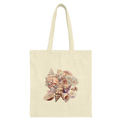 Seashells Tote Bag, Beach Tote, Ocean Lover Gift, Coastal Decor Bag, Shell Art Bag, Nature Tote, Seashell Graphic Tote - Tawshia