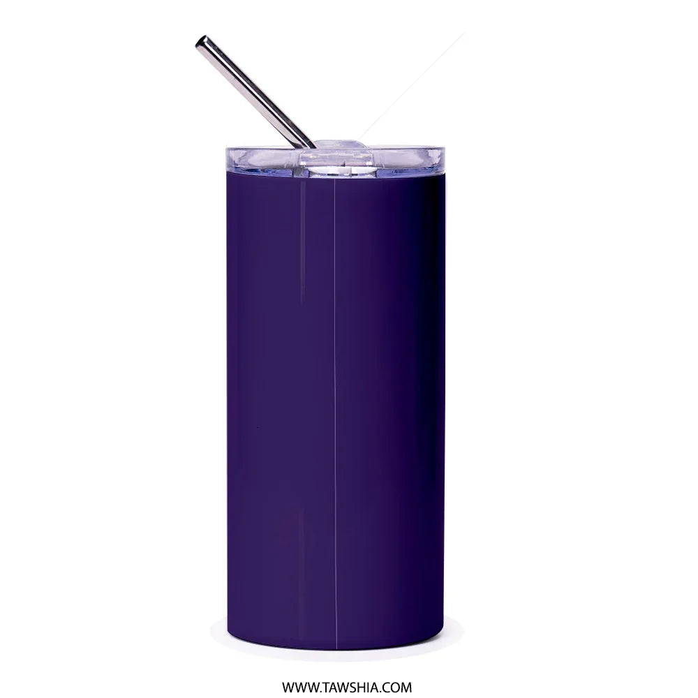 Elegant Dark Purple Tumbler with Straw Lid Beverage product