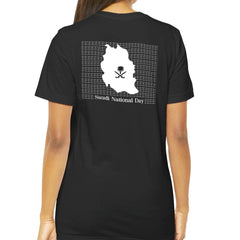 Saudi National Day Black T-shirt apparel product