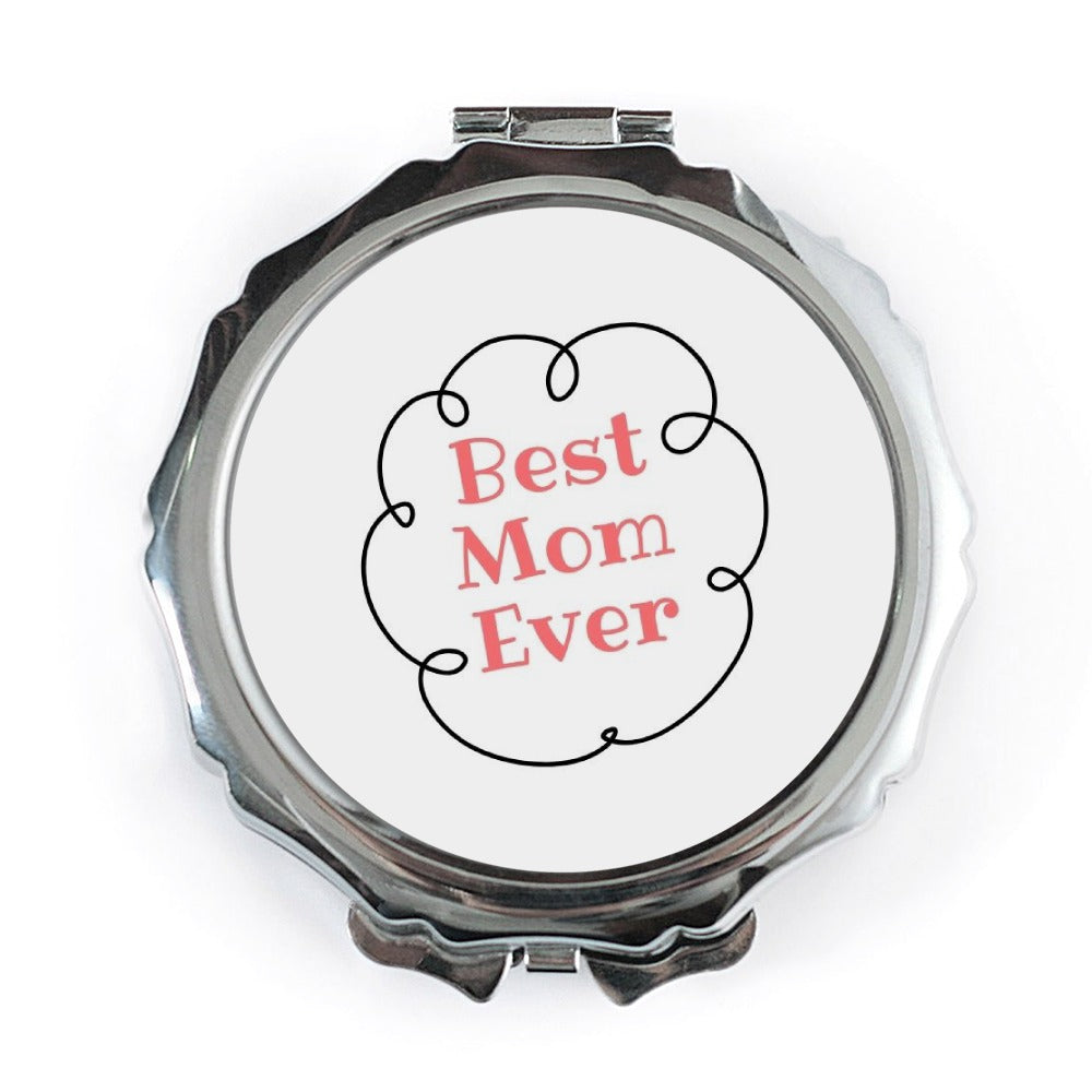 Best Mom Ever Pocket Mirror, Mothers Day Gift, Cute Mom Mirror, Travel Size Mirror, Mom Appreciation Gift, Gift for Mother - Tawshia