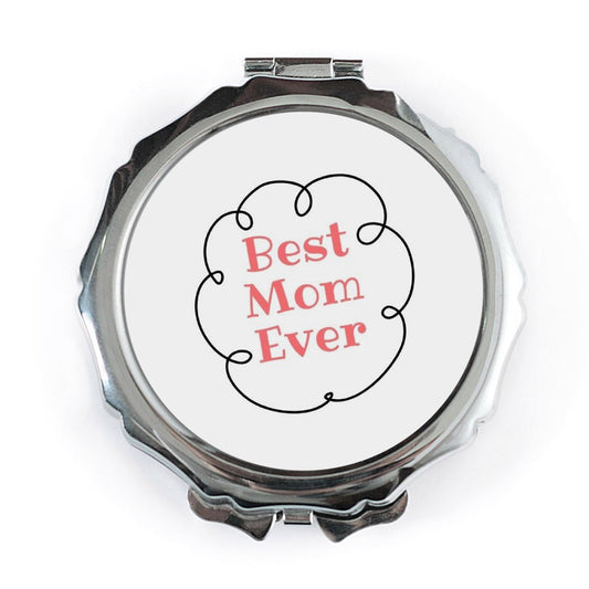 Best Mom Ever Pocket Mirror, Mothers Day Gift, Cute Mom Mirror, Travel Size Mirror, Mom Appreciation Gift, Gift for Mother - Tawshia