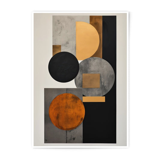 Abstract Geometric Photographic Print, Modern Art Print, Circle Square Art, Minimalist Wall Decor, Home Office Decor, Statement Art - Tawshia
