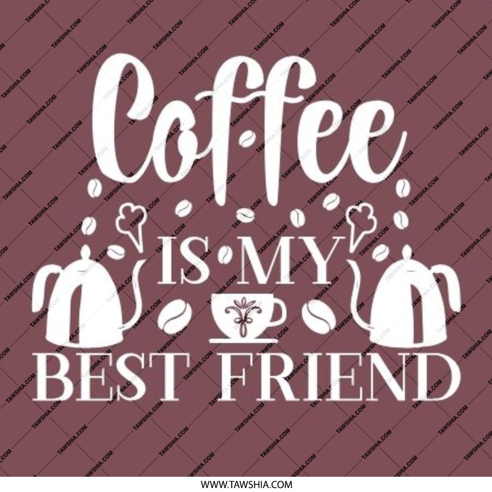 Coffee is My Best Friend Pinback Button, Caffeine Lover Gift, Coffee Lover, Coffee Humor, Fun Pin, Best Friend Present, Coffee Quote - Tawshia