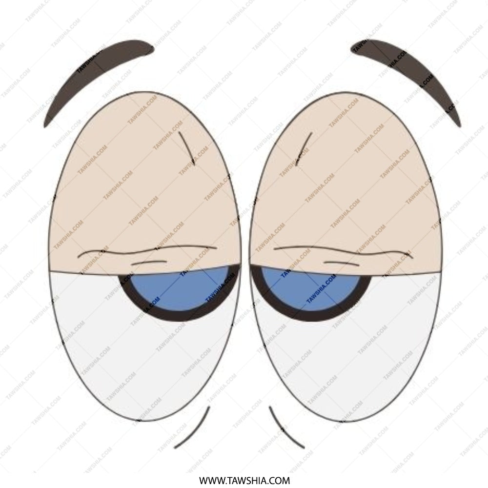 Tired Eyes Pinback Button, Cartoon Expression Button, Funny Gift, Unique Pin, Collectible Button, Backpack Button, Jacket Pin - Tawshia