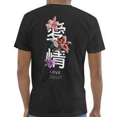 Floral Love Print Back Graphic Design T-Shirt product type