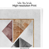 Abstract Geometric Art Photographic Print, Modern Shapes Wall Decor, Contemporary Home Art Print, Minimalist Design Artwork - Tawshia