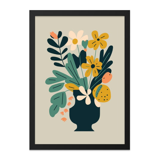 Floral Wall Art, Flower Bouquet Print, Abstract Flower Art, Modern Floral Art Print, Botanical Wall Decor, Housewarming Gift - Tawshia