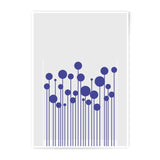 Abstract Photographic Print, Blue Circles Art, Modern Wall Decor, Minimalist Design, Home Decor Art, Unique Gift Idea, Ready to Hang - Tawshia