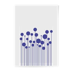 Abstract Photographic Print, Blue Circles Art, Modern Wall Decor, Minimalist Design, Home Decor Art, Unique Gift Idea, Ready to Hang - Tawshia