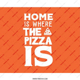 Funny Pizza Mouse Pad, Home Is Where Pizza Is, Office Desk Decor, Food Lover Gift, Gamer Mouse Pad, Cute Mousepad, Pizza Lover Gift - Tawshia