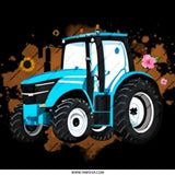 Blue Tractor Pinback Button, Farm Vehicle Badge, Cute Farming Gift, Tractor Lover Button, Agriculture, Gardening, Farmer Accessory - Tawshia