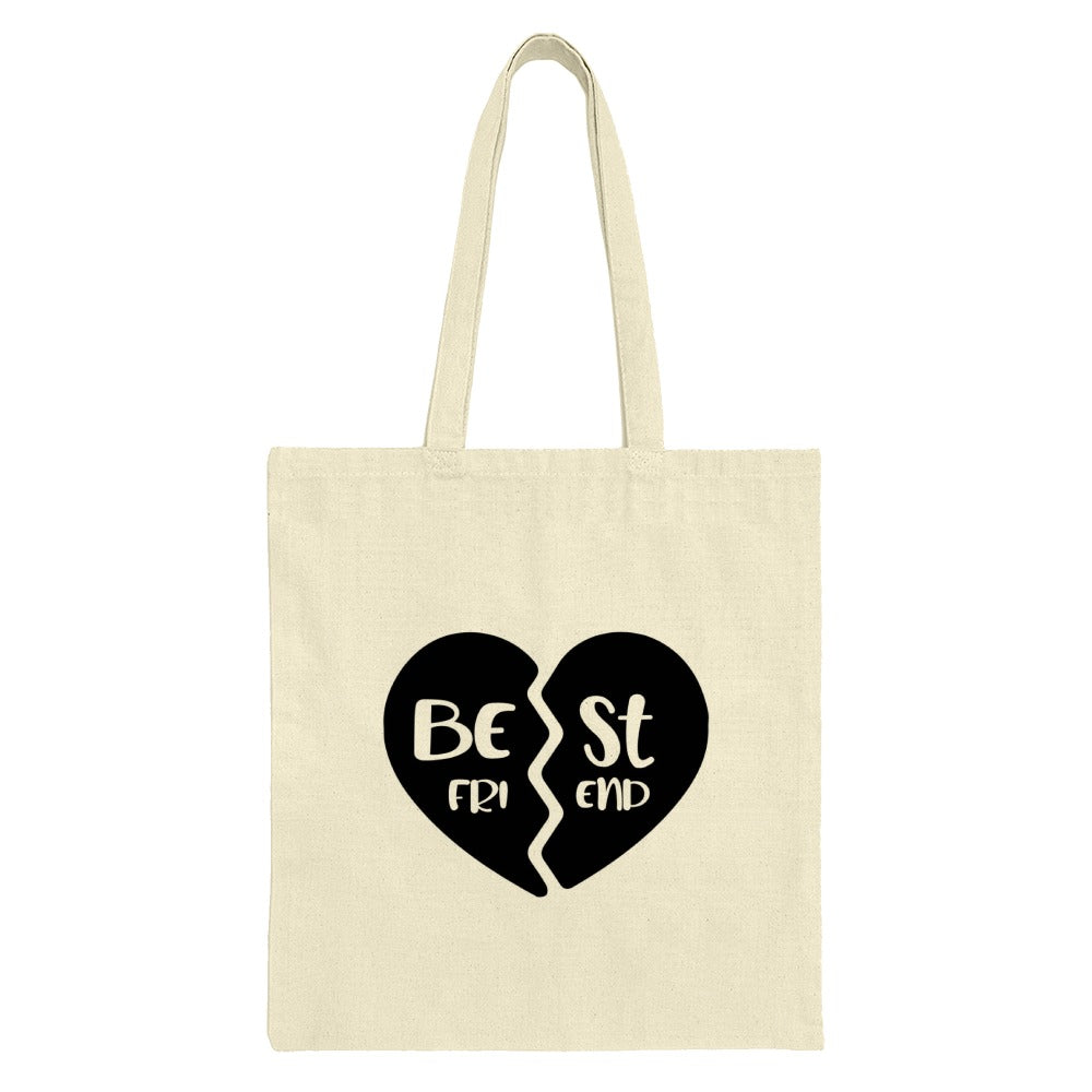 Best Friend Tote Bag, BFF Gift, Friendship Gift, Soul Sister, Gift for Bestie, Heart Tote, Cute Tote, Unique Friend Gift - Tawshia