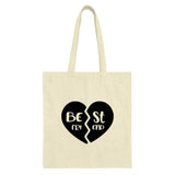 Best Friend Tote Bag, BFF Gift, Friendship Gift, Soul Sister, Gift for Bestie, Heart Tote, Cute Tote, Unique Friend Gift - Tawshia