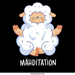 Cute Relaxed Sheep Mahditation Sheep Decor product