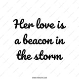 Love Beacon Tote Bag, Inspirational Quote Bag, Positive Vibes Tote, Gift for Her, Motivational Tote Bag, Everyday Tote - Tawshia