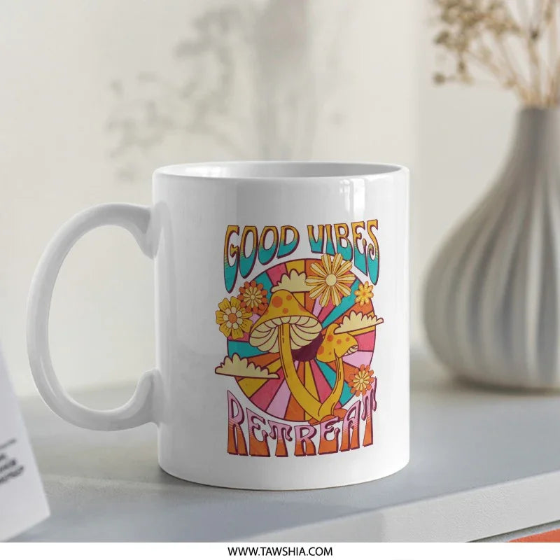 Retro Good Vibes Retreat Ceramic Mug product