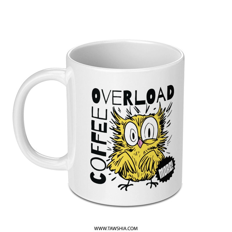 Coffee Overload Owl Design Mug product