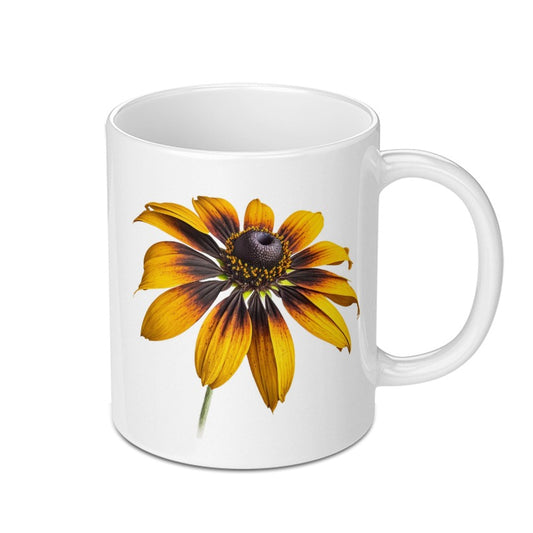 Black Eyed Susan Mug, Floral Mug, Flower Coffee Cup, Sunflower Mug, Botanical Gift, Nature Lover Gift, Plant Lover Mug, Flower Design Mug - Tawshia