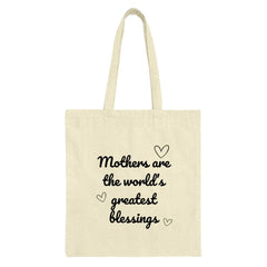 Mothers are the world's greatest blessings Tote Bag, Mother's Day gift, Mom appreciation gift, Cute Mothers Day Present - Tawshia