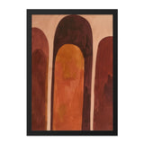 Abstract Arch Wall Art, Earth Tones Print, Minimalist Arches Decor, Modern Home Art, Boho Wall Decor, Living Room Wall Art, Framed Art - Tawshia