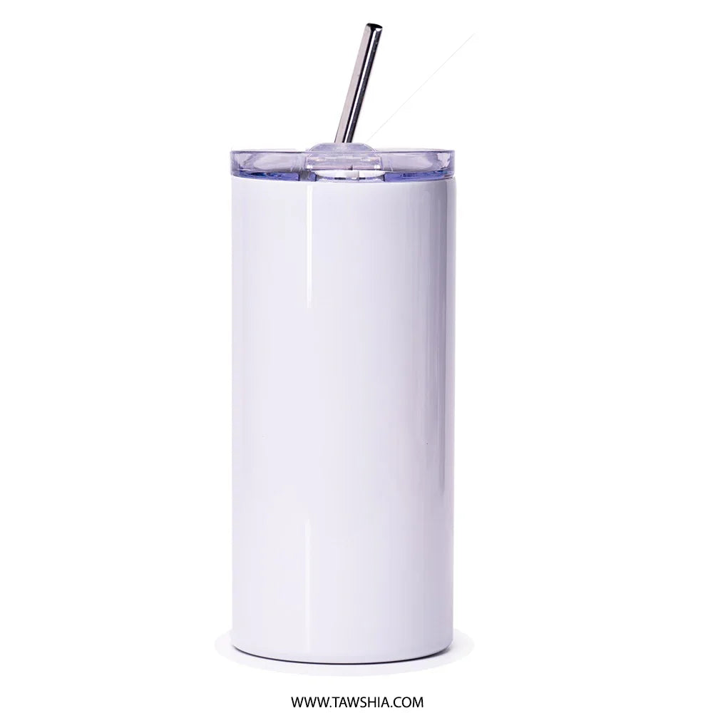 Tall Insulated Tumbler with Straw Product