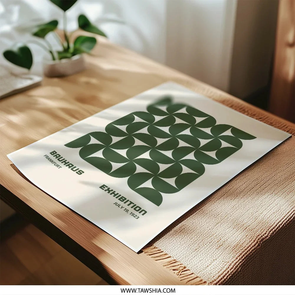 Bauhaus Exhibition, 1923 Photographic Print, Geometric Art, Retro Wall Decor, Mid Century Modern Art, Living Room Decor, Home Decor - Tawshia