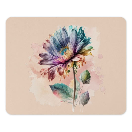 Colorful Floral Mouse Pad, Watercolor Flower Mousepad, Unique Art Mouse Mat, Desk Accessories, Office Decor, Flower Design Mouse Pad - Tawshia