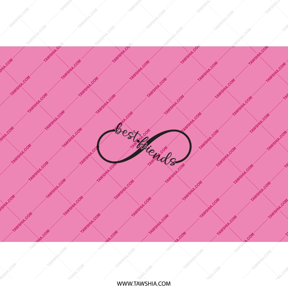 Best Friends Infinity Tumbler, Friendship Gift, Bestie Tumbler, Unique Gift, Birthday Gift, Friends Forever, Cute Tumbler, Pink Tumbler - Tawshia