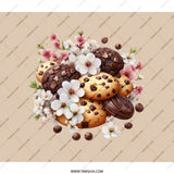 Cookies and Cherry Blossom Backpack, Sweet Treats, Floral Design, Foodie Backpack, Cute Backpack, School Backpack, Stylish Backpack - Tawshia