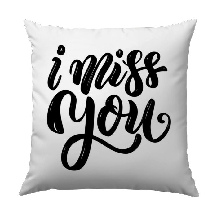 I Miss You Pillow, Sentimental Gift, Expression of Love, Thinking of You, Minimalist Design, Home Decor, Decorative Pillow - Tawshia