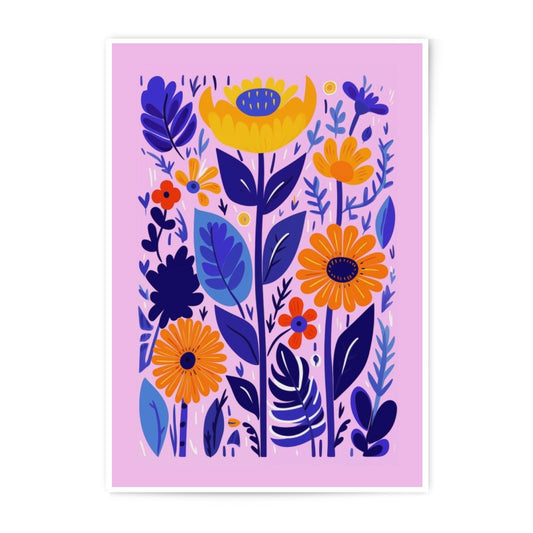 Floral Photographic Print, Colorful Flower Art, Botanical Illustration, Modern Home Decor, Wall Art Print, Floral Still Life Print - Tawshia