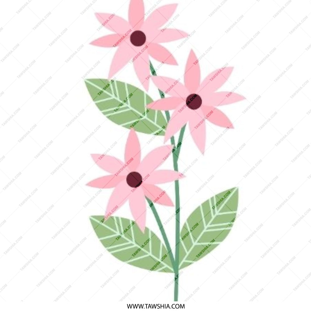Pink Flowers Pinback Button, Floral Button Badge, Cute Flower Button, Botanical Button, Aesthetic Button, Trendy Button - Tawshia