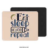 Eat Sleep Be Cute Repeat Mouse Pad, Baby Gift, New Parent Gift, Baby Shower Gift, Nursery Decor, Cute Mousepad, Office Desk Accessories - Tawshia