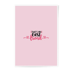 Best Friend Photographic Prints, Friendship Quote, Heart Print, Gift for Friend, Home Decor, Wall Art, Cute Prints - Tawshia