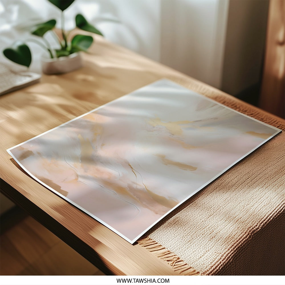 Abstract Art Photographic Print, Pink Gold Wall Decor, Modern Art Print, Home Decor, Contemporary Art, Wall Art, Art Prints - Tawshia