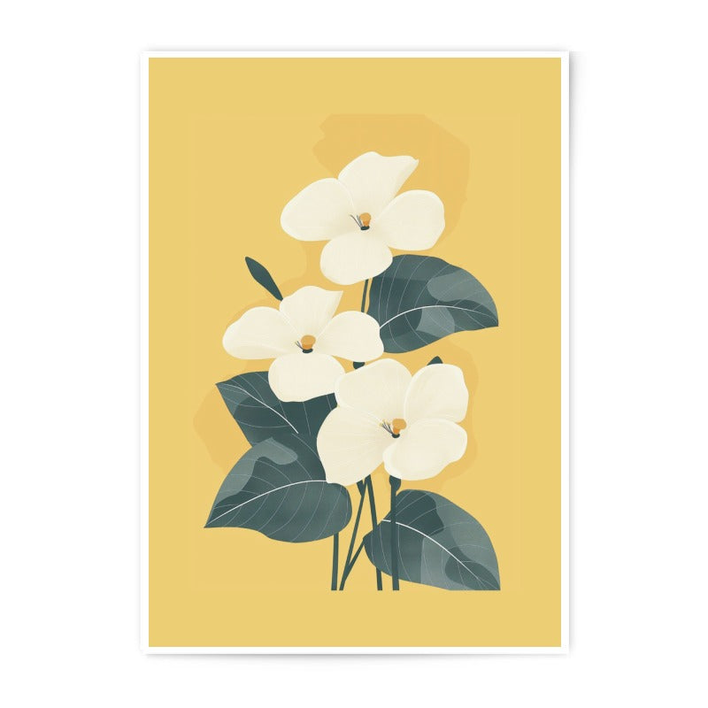 Magnolia Photographic Print, Floral Wall Art, Botanical Art Print, Yellow Flower Art, Home Decor, Flower Photography, Nature Art Print - Tawshia