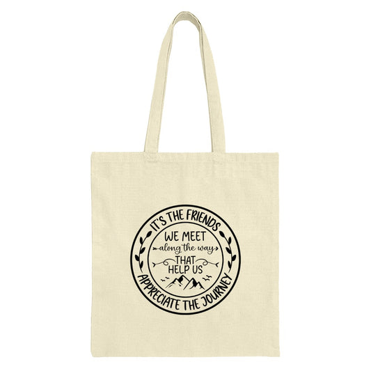 Friends Journey Tote Bag, Inspirational Quote Gift, Friendship Travel Bag, Appreciation Gift, Motivational Tote, Hiking Friends, Nature - Tawshia