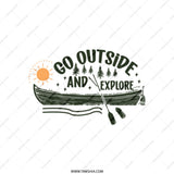Go Outside Tote Bag, Explore Design, Adventure Awaits, Nature Lover Gift, Canvas Bag, Eco Friendly, Outdoorsy Bag, Travel Bag - Tawshia